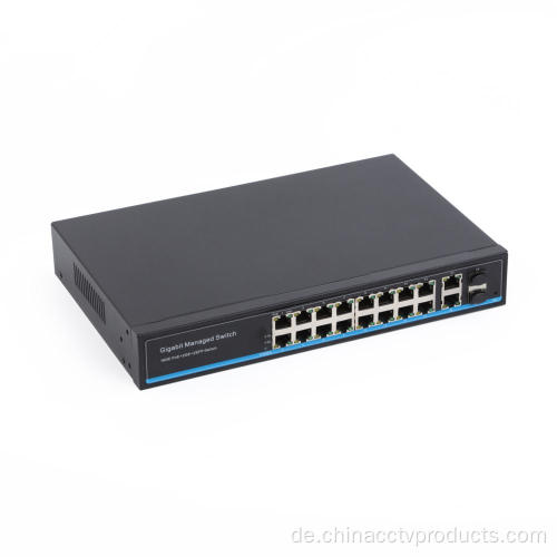 Layer 2 verwaltete den POE -Switch 1000 Mbit / s Full Gigibit